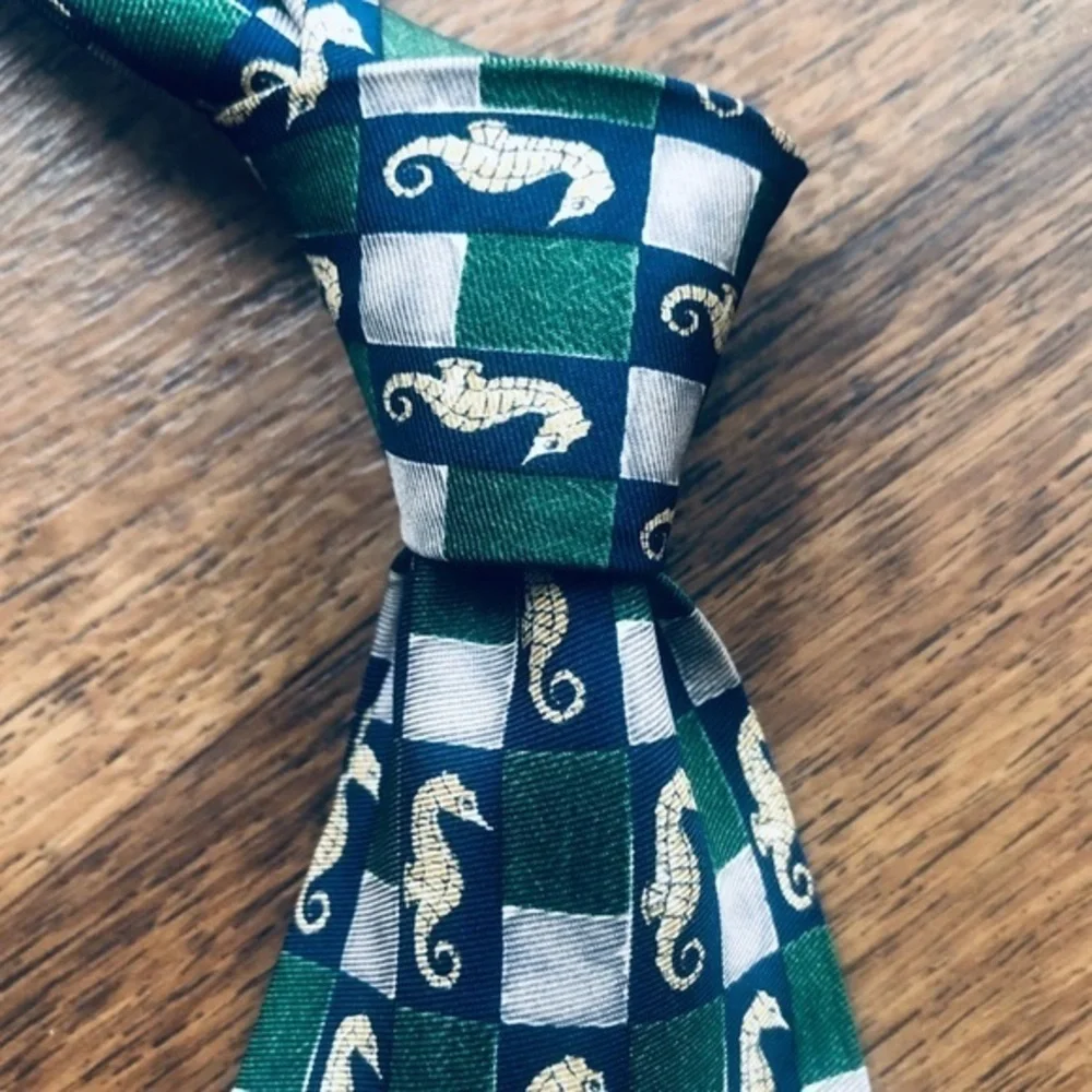 Dunhill “Captain Seahorse” Silk Tie